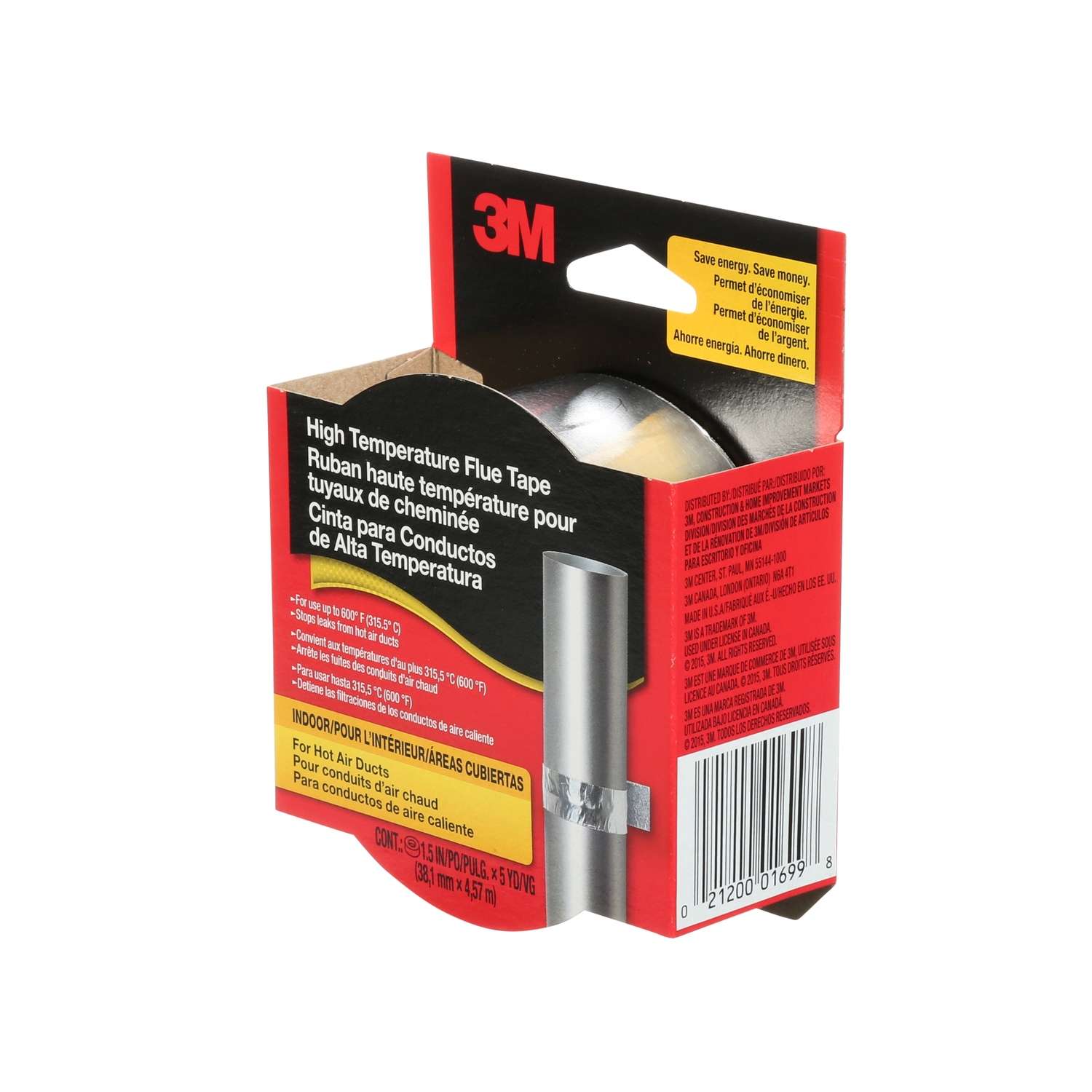 3M Scotch 1.5 in. W x 5 yd. L Silver Flue Tape Ace Hardware