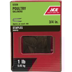 Hillman 3/4 in. W X 3/4 in. L Galvanized Steel Fence Staples 14 Ga. 1.25 oz Hillman 3/4 in. W X 3/4 in. L Galvanized Steel Fence Staples 14 Ga. 1.25 oz