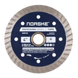 Norske 4 in. D X 5/8 and 7/8 in. Diamond Turbo Rim Circular Saw Blade 1 each