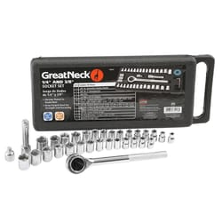 GreatNeck 1/4 and 3/8 in. drive Metric and SAE Ratchet and Socket Set