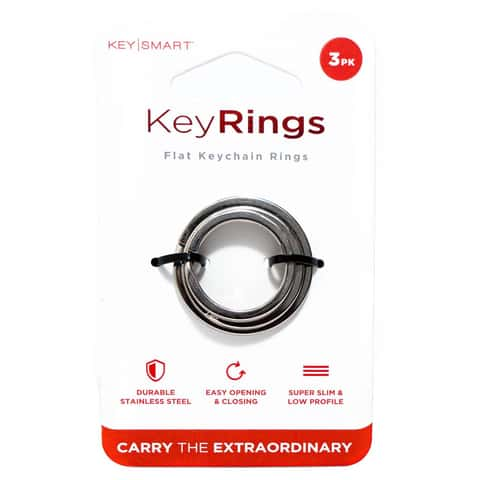 KeySmart Stainless Steel Silver Key Ring