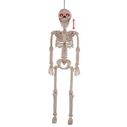 Seasons Red 2 ct 36 in. Prelit Animated Human Skeleton Hanging Decor