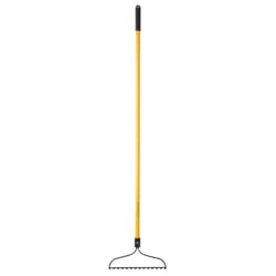 Home Plus 61 in. 14 Tine Steel Bow Rake Fiberglass Handle