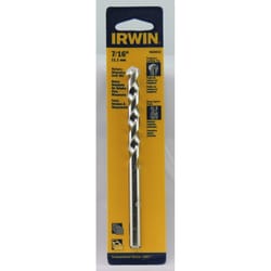 Irwin 7/16 in. X 6 in. L Tungsten Carbide Tipped Rotary Drill Bit Straight Shank 1 pc