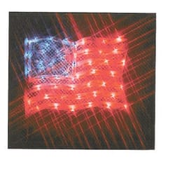 IG Design Patriotic Blue/Red/White American Flag Silhouette 17 in.