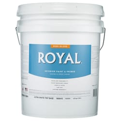 Royal Semi-Gloss Tint Base Ultra White Base Paint Interior 5 gal