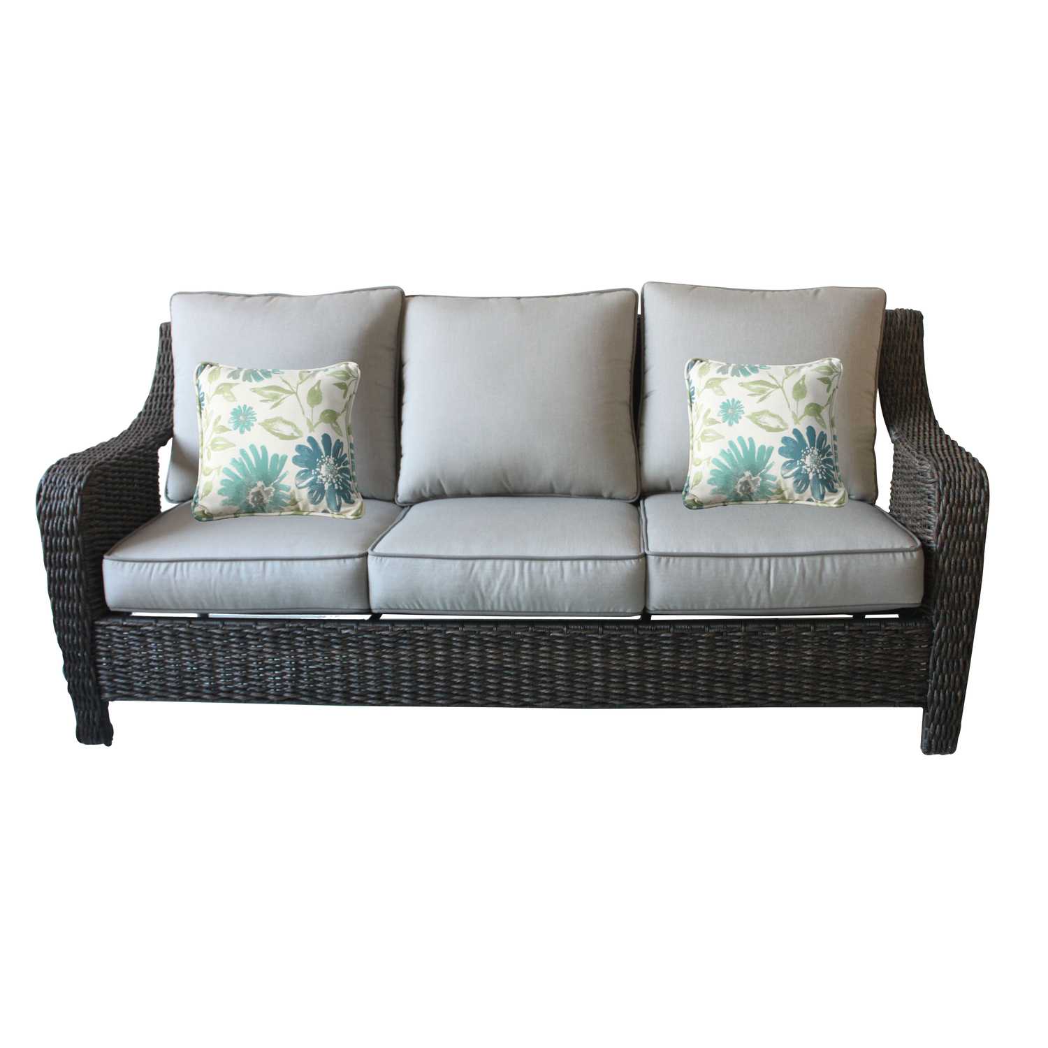 Living Accents 3 Brown Aluminum Sofa Gray Ace Hardware Living Accents 3 Brown Aluminum Sofa Gray Ace Hardware