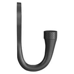 National Hardware Powell Medium Matte Black Aluminum 2-5/8 in. L Knurled Hook 15 lb 1 pk