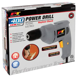 Performance Tool 3.8 amps 3/8 in. Corded Drill