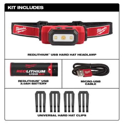 Milwaukee Redlithium 475 lm Black/Red LED USB Pocket Flood Light