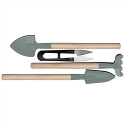 Wicked Waterer 6 in. Metal Garden Tool Set Wood Handle