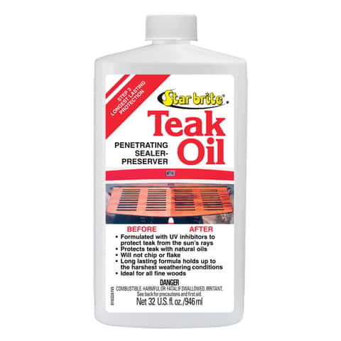 1 Quart Teak Oil in Clear