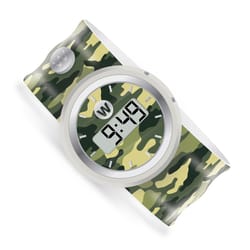 Watchitude Slap Child's Army Round Camouflage Digital Watch Silicone Water Resistant