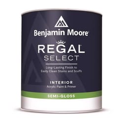 Benjamin Moore Regal Select Semi-Gloss Super White Water-Based Paint + Primer Interior 1 qt