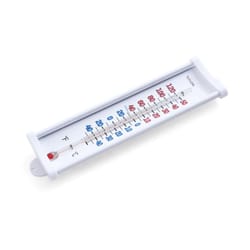 Taylor Thermometer Aluminum White 9.06 in.