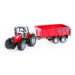 Bruder Masey Ferguson 7480 with Tipping Trailer Red