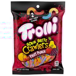 Trolli Sour Brite Crawlers Fruit Punch Gummi Candy 5 oz