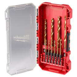 Milwaukee Shockwave Titanium Impact Rated Drill Bit Set Hex Shank 10 pc