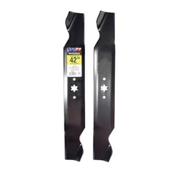 MaxPower 42 in. Standard Mower Blade Set For Riding Mowers 2 pk