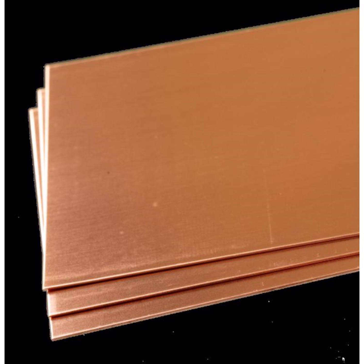 K&S 0.016 in. X 4 in. W X 10 in. L Copper Sheet Metal K&S 0.016 in. X 4 in. W X 10 in. L Copper Sheet Metal