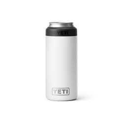 YETI Rambler 12 oz White BPA Free Colster Slim Can Insulator