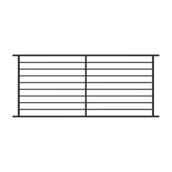 Fortress Building Products Fe26 Axis Horizontal Level Panel 40 in. H X 1 in. W X 96 in. L Steel Rail