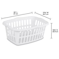 Sterilite White Plastic Laundry Basket