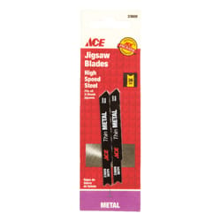 Ace 2-3/4 in. Carbon Steel Universal Jig Saw Blade 36 TPI 2 pk