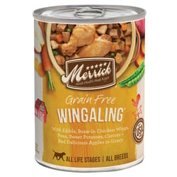Merrick Wingaling Chicken Wing Sliced Dog Food Grain Free 12.7 oz.