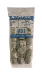 Cantex 3/4 in. D PVC Male Adapter For PVC 15 pk