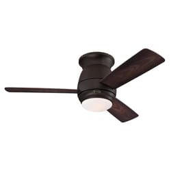 Westinghouse Halley 44 in. Oil Rubbed Bronze Brown LED Indoor and Outdoor Ceiling Fan