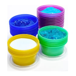 Blueoco Kolorae 2 oz Assorted Polypropylene Tasting Cups with Lid