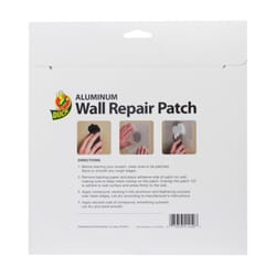 Duck 8 in. L X 8 in. W Reinforced Aluminum Silver Self Adhesive Wall Repair Patch