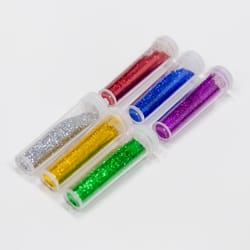 Bazic Products Assorted Primary Glitter Shaker Exterior and Interior 1.05 oz