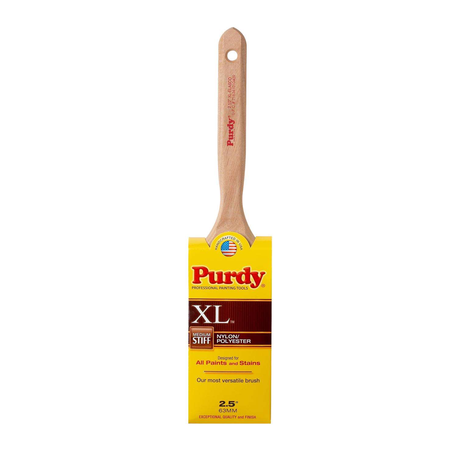 Purdy XL Elasco 21/2 in. Medium Stiff Flat Trim Paint Brush Ace Hardware