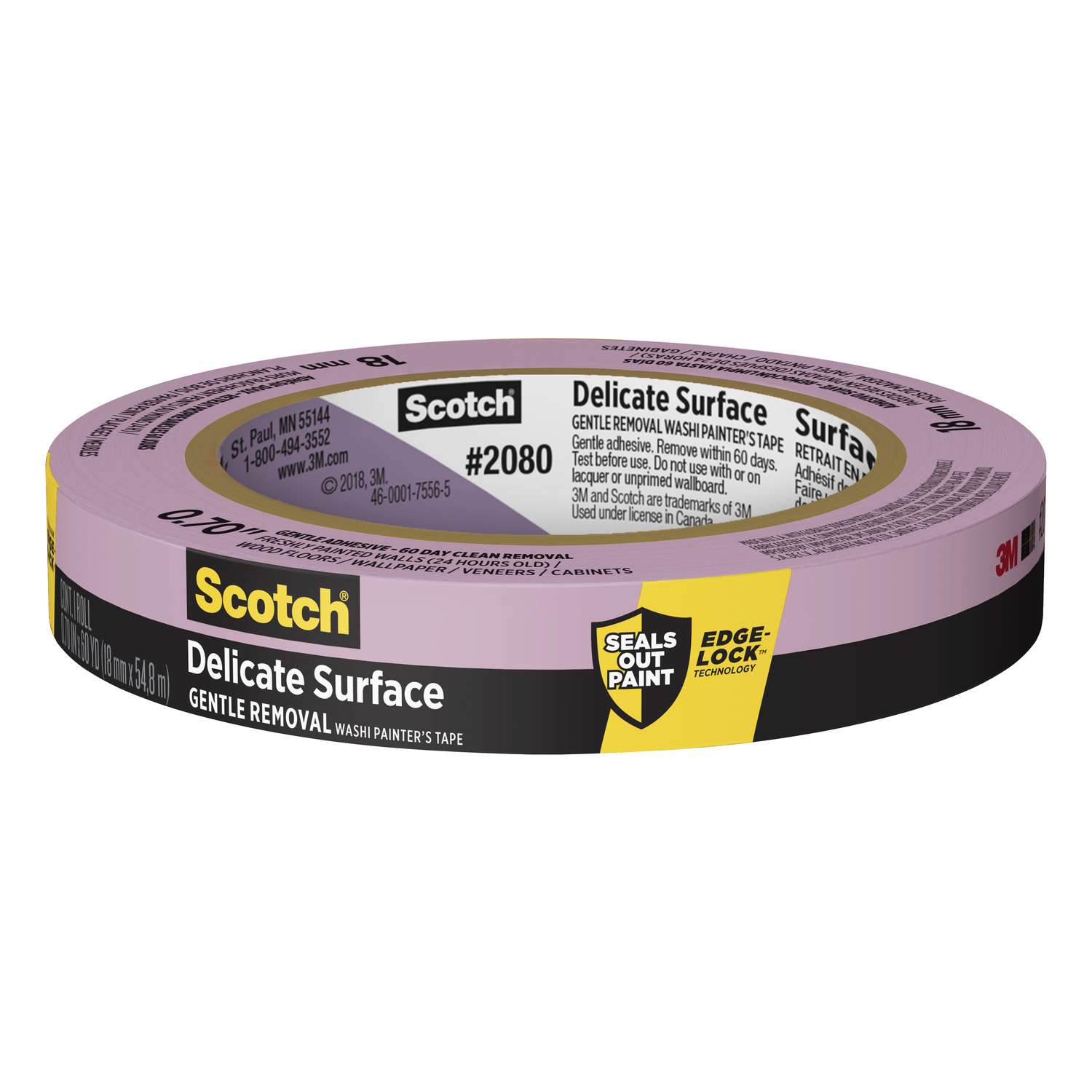 ScotchBlue 3/4 in. W x 60 yd. L Blue Medium Strength Painter's Tape 1