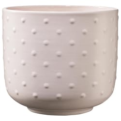 SK 4.7 in. H X 5.1 in. D Clay Baku Pearl Ceramic Pot Pink