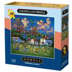 Dowdle Golden Gate Bridge Personal Puzzle Cardboard/Plastic Multicolored 210 pc
