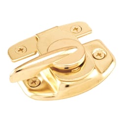 Prime-Line Brass Gold Steel Window Lock 1 pk