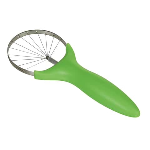 1pc Dual-purpose Avocado Slicer Tool Made Of Green Plastic