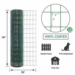 Garden Craft Plastic Vinyl Poultry Netting - Green - 36 x 300 in
