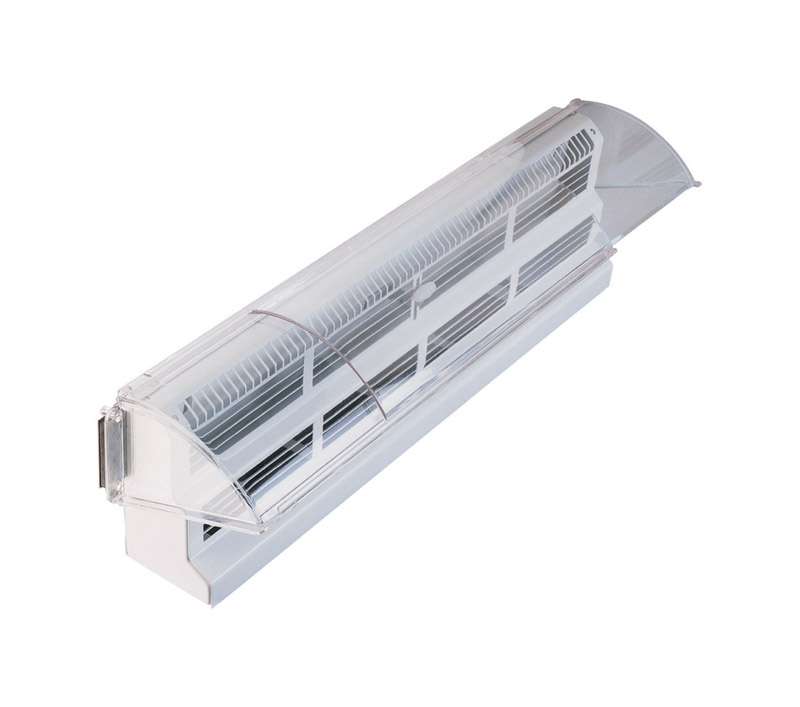 Deflect-O Jordan 5 in. H X 15-1/2 in. W 1-Way Clear Plastic Air ...