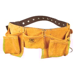 CLC Heavy Duty 12 pocket Leather/Suede Work Apron Brown 1 pk
