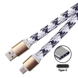 Blazing Voltz USB to Type C Cable 3 ft. Assorted