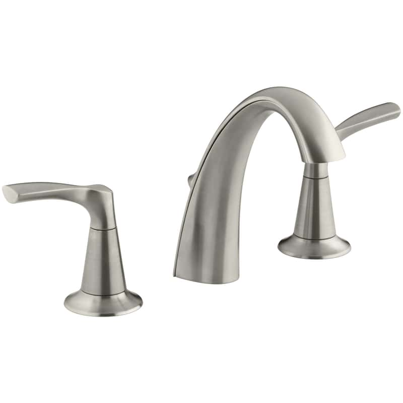 Kohler Brushed Nickel Widespread Bathroom Sink Faucet 8in. to 16 in ...