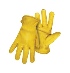 Boss Men's Indoor/Outdoor Driver Gloves Yellow XL 1 pair