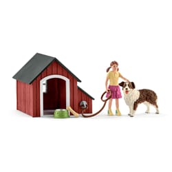 Schleich Farm World Dog Kennel Toy Multicolored