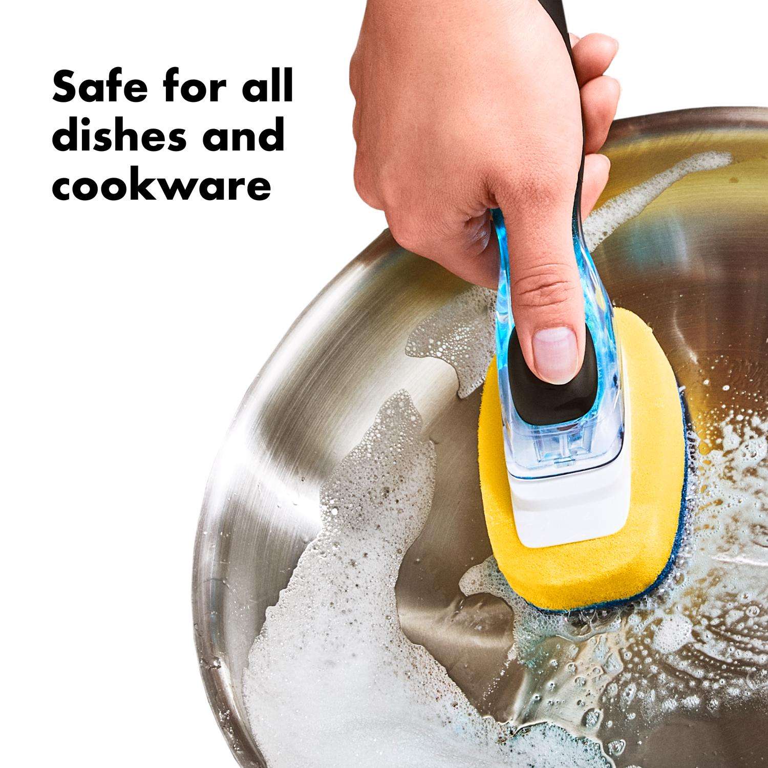 OXO Good Grips Soap Dispensing Dish Scrub Refill : Health &  Household