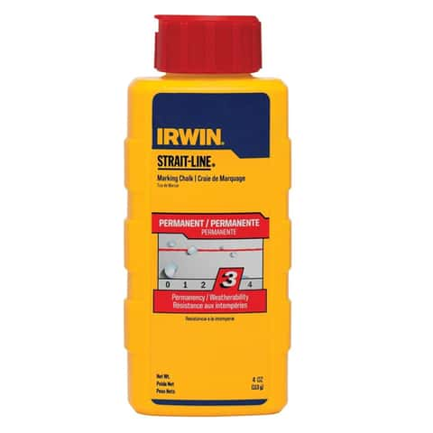 Irwin Strait-Line 8 oz Permanent Marking Chalk Crimson Red 1 pk