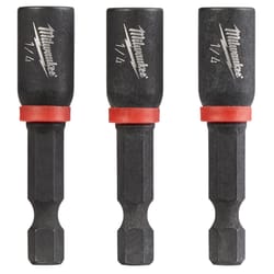 Milwaukee Shockwave 1/4 in. X 1-7/8 in. L Steel Nut Driver 3 pc